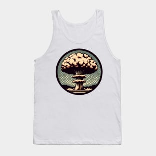 mushroom cloud bomb vintage Tank Top